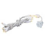 10 Light Warm White LED Mini Lights White Wire