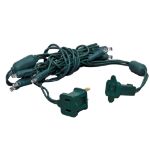 10 Light Warm White LED Mini Lights Green Wire