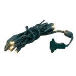 10 Light Warm White LED Mini Lights Green Wire