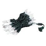 *NEW* TrueTwinkle® Pure White 70 LED C6 Strawberry Mini Lights Commercial Grade on Green Wire