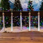 12" LED Cascading Meteor Starfall Tube Pure White Pack of 5