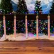 12" LED Cascading Meteor Starfall Tube Red Pack of 5