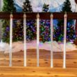 24" LED Cascading Meteor Starfall Tube Pure White Pack of 5