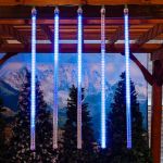 36" LED Cascading Meteor Starfall Tube Blue Pack of 5