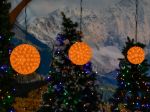 100 Orange LED 7.5" Sphere