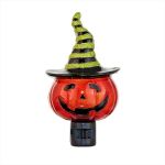 Halloween Night Light - Pumpkin in Witch Hat - Swivel Plug w/LED Bulb