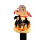 Halloween Night Light - Ghost in Cauldron - Swivel Plug w/LED Bulb