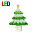 Christmas Night Light - Christmas Tree - Swivel Plug w/LED Bulb