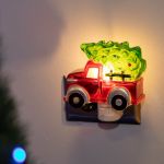 Christmas Night Light - Truck & Tree - Swivel Plug w/LED Bulb