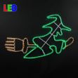 40" Flying Witch LED Rope Light Motif 