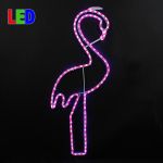 36" Pink Flamingo LED Rope Light Motif 