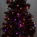 Commercial Grade Wide Angle 50 LED Purple/Amber 25' Long on Black Wire