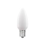 C9 - Warm White - Ceramic (plastic) LED Replacement Bulbs - 25 Pack