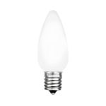 C9 - White - Ceramic (plastic) LED Replacement Bulbs - 25 Pack