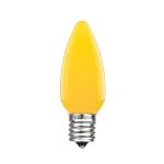 C9 - Yellow - Ceramic (plastic) LED Replacement Bulbs - 25 Pack