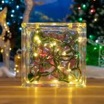 20 Light Non Connectable Warm White LED Mini Lights Green Wire