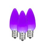 C9 - Purple - Ceramic (plastic) LED Replacement Bulbs - 25 Pack