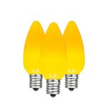 C9 - Yellow - Ceramic (plastic) LED Replacement Bulbs - 25 Pack