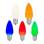 C9 - Multi Colored - Ceramic (plastic) LED Replacement Bulbs - 25 Pack