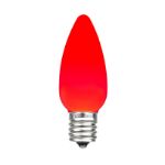 C9 - Red - Ceramic (plastic) LED Replacement Bulbs - 25 Pack