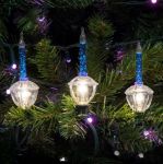 Blue Bubble Light With Silver Glitter Replacements 3 Pack 