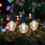 Blue Bubble Light Clear Base Set with Silver Glitter