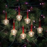 Red Bubble Light Clear Base Set with Silver Glitter