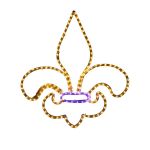 24" Fleur-De-Lis LED Mardi Gras Motif