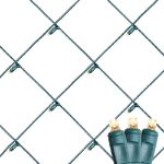 Warm White LED Net Lights 4x6 Green Wire