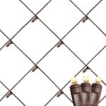 Warm White LED Net Lights 4x6 Brown Wire