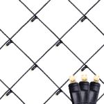 Warm White LED Net Lights 4x6 Black Wire