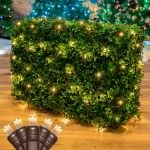 Warm White LED Net Lights 4x6 Brown Wire