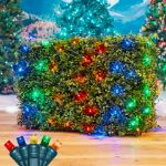 Multi LED Net Lights 4x6 Green Wire