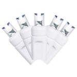 Pure White LED Net Lights 4x6 White Wire