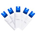 Blue LED Net Lights, White Wire, 4x6