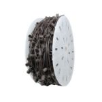 Novelty Lights Commercial Grade C9 1000' Spool 12" Spacing 8 Amp Brown Wire