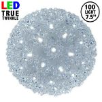 100 *NEW* TrueTwinkle® Pure White LED 7.5" Sphere