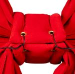 32" Red 3D Velvet Bow