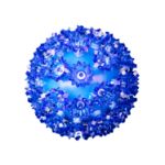 50 Blue LED 6" Sphere