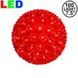 100 Red LED 7.5" Sphere