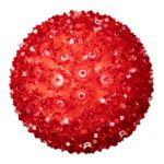 150 Red LED 10" Sphere