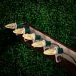 C9 Decorate Like a Pro® Kit - 250' LED Diamond Faceted Warm White Green Wire w/12" Bulb Spacing