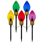 Jumbo LED C7 Multi Color Pathway Light Set