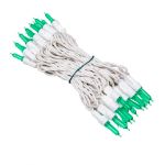 35 Light Traditional T5 Green LED Mini Lights White Wire