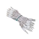 35 Light Traditional T5 Warm White LED Mini Lights White Wire