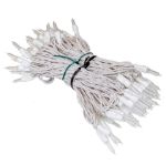 70 Light Traditional T5 Warm White LED Mini Lights White Wire