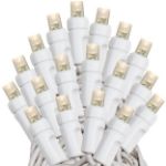 *NEW* True Twinkle Coaxial 50 LED Warm White 6" Spacing White Wire
