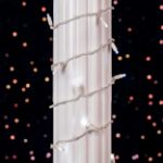 *NEW* TrueTwinkle® LED Christmas Lights 50 LED Pure White 25' Long White Wire