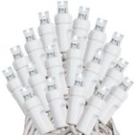 *NEW* TrueTwinkle® Coaxial 50 LED Pure White 6" Spacing White Wire