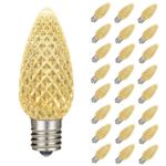 NL Select Warm White C9 LED Replacement Bulbs 25 Pack
